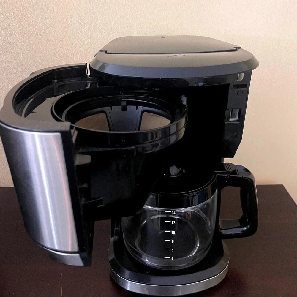 Hamilton Beach 14 Cup Programmable Coffee Maker Stainless Steel Black CM1403T-UL